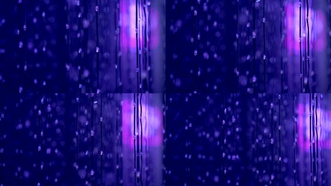 互联网网络中通过网格和节点移动的技术光抽象红色紫色和蓝色视频