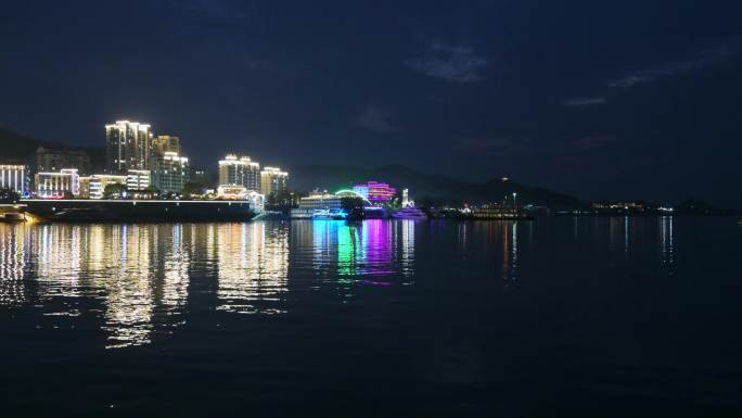 杭州淳安县千岛湖夜景