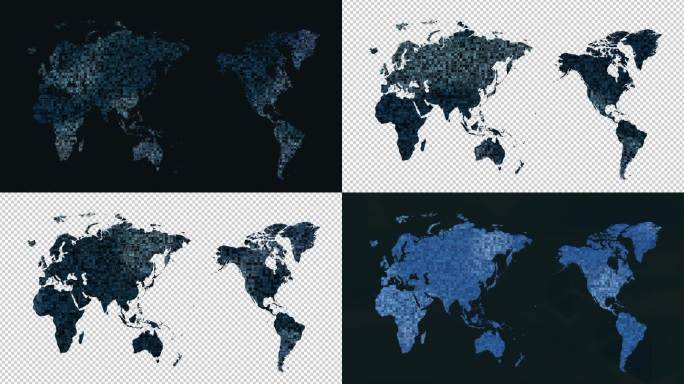 世界地图科技背景