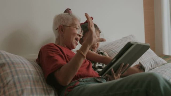 退休后的舒适生活，在家网上购物-股票视频