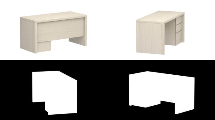 带抽屉的木制书桌