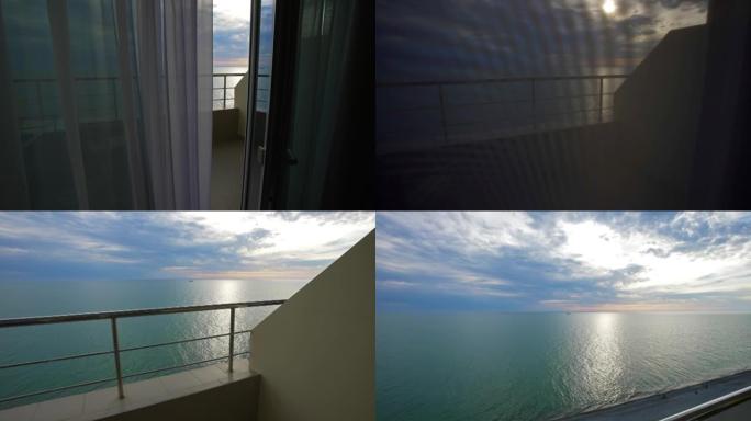 从酒店房间看海景