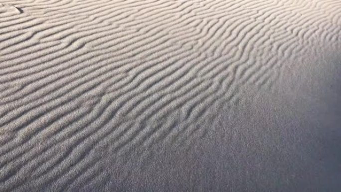 沙丘上吹沙特写视图