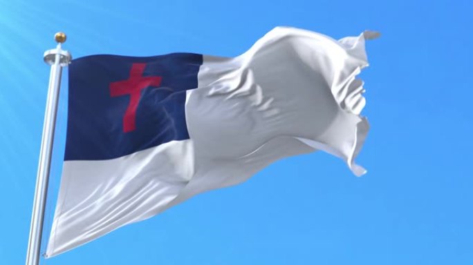 基督教旗帜。循环