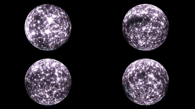 旋转球体概念的抽象丛技术科学