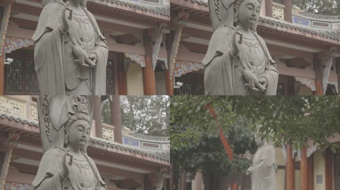 重庆-南山-涂山寺-观音石像