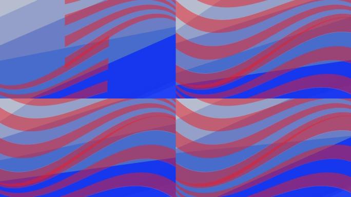动画的红色和蓝色条纹抽象图案从美国国旗