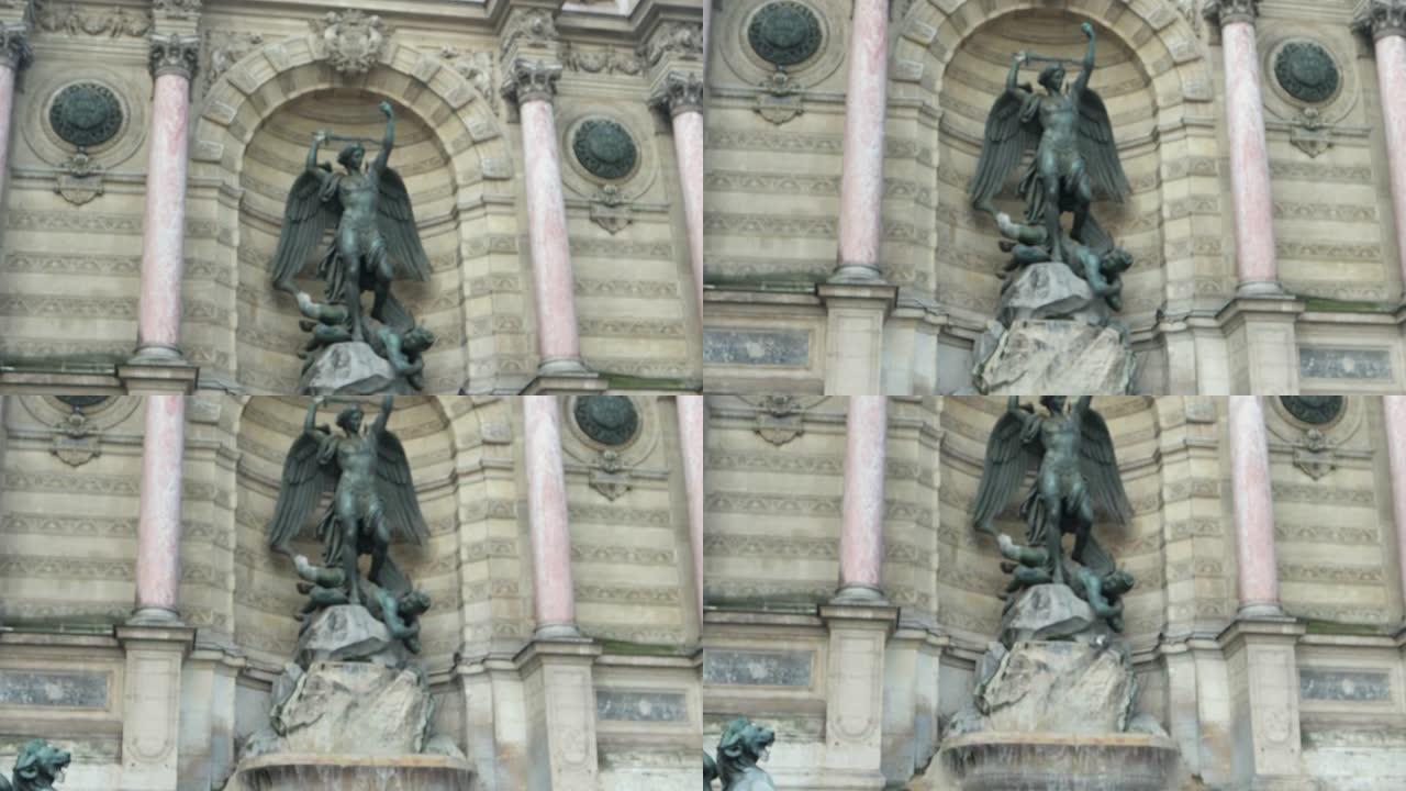 巴黎圣米歇尔功能喷泉