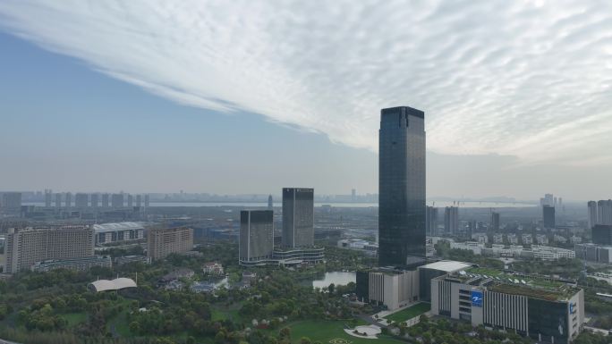 杭州广电开元名都大酒店航拍外景