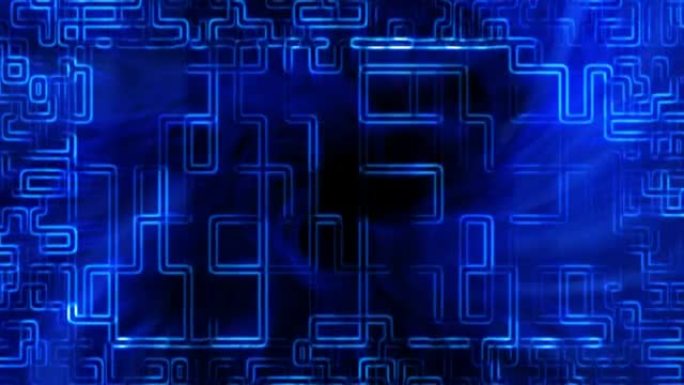 抽象数字背景蓝色科技传输线路区块链