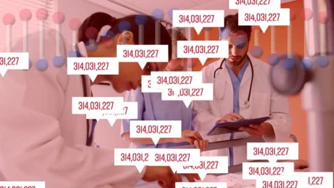 针对男性医生和女性卫生工作者检查报告的数字和dna结构的变化