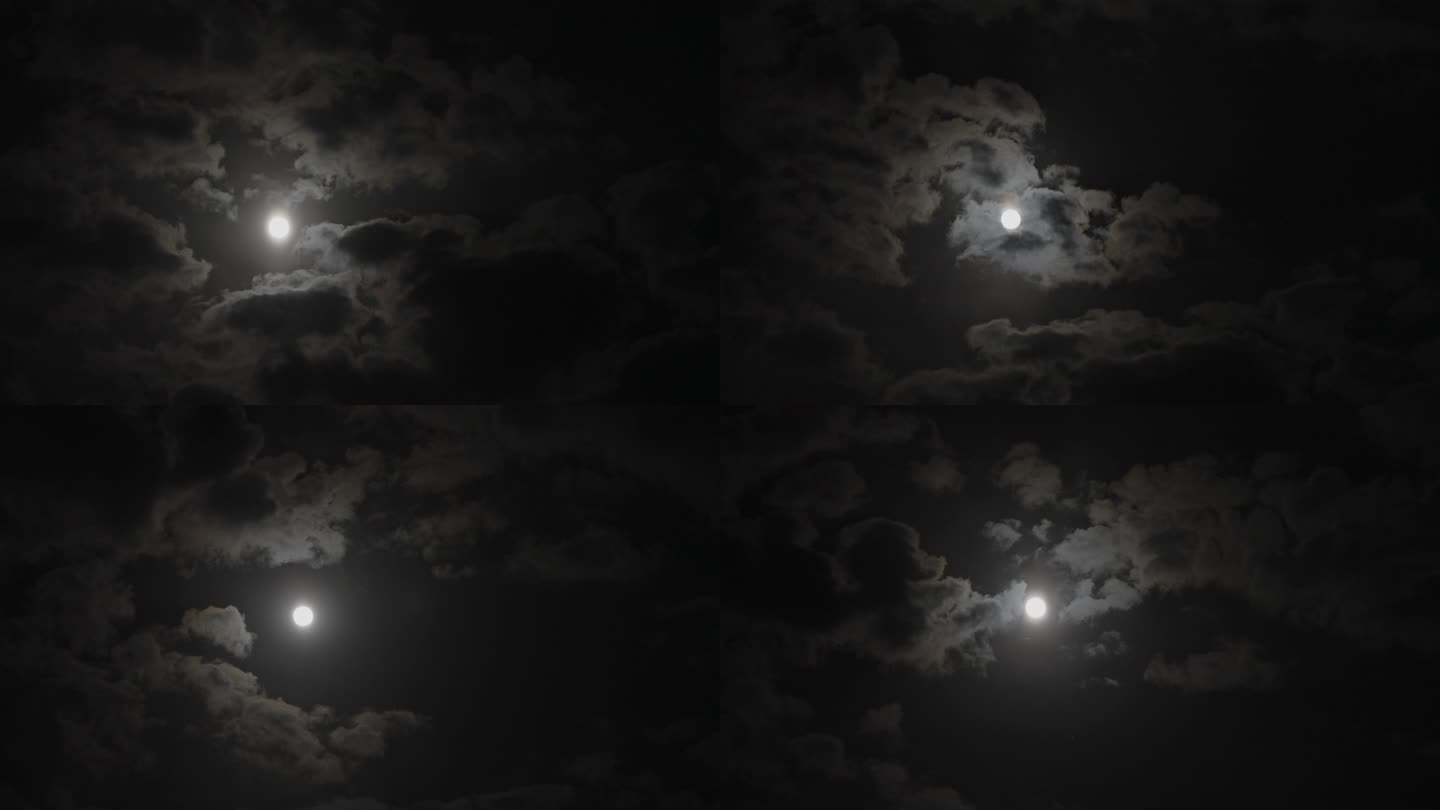 气氛有些恐怖的穿云的月亮