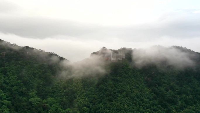 安徽九华山风景区风景航拍