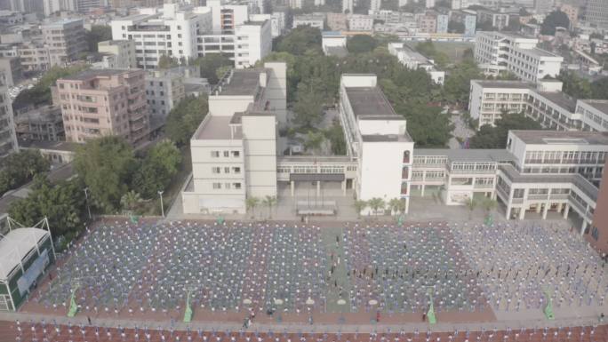 深圳光明区光明小学航拍