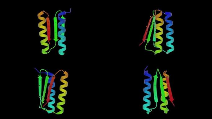 设计的蛋白质折叠1 PDB 6MRR带