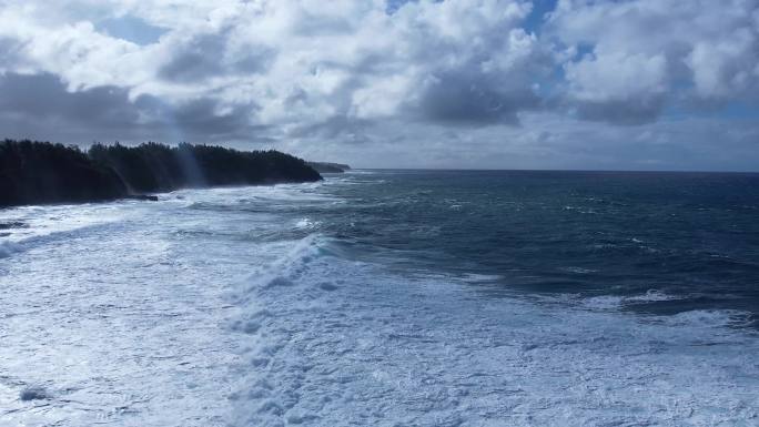 【4K航拍】大气磅礴的大海海浪长镜头