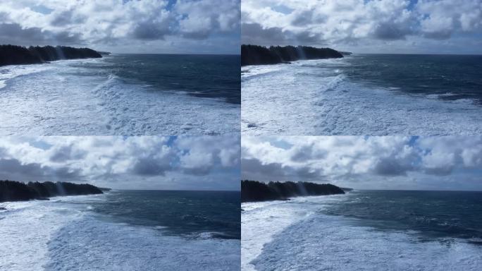 【4K航拍】大气磅礴的大海海浪长镜头