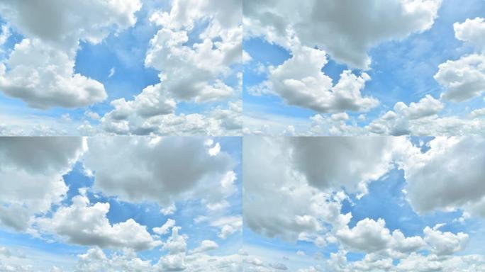 天空中移动的云时间流逝