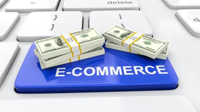 互联网营销和电子商务在线交易概念通过互联网销售