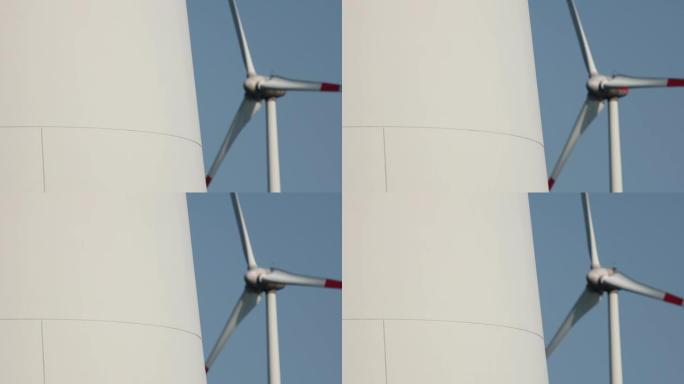 带有风力涡轮机的现代风电场视频