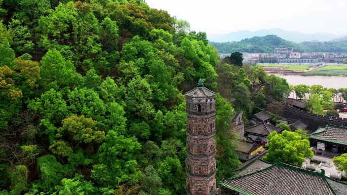 台州府城文化旅游区兴善门紫阳古街航拍素材