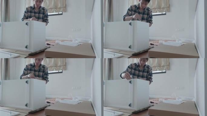 客厅的男士组装储物DIY家具