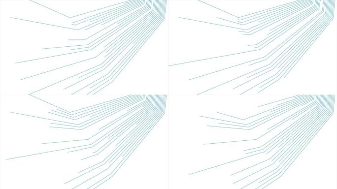 蓝白最小线抽象未来技术运动背景