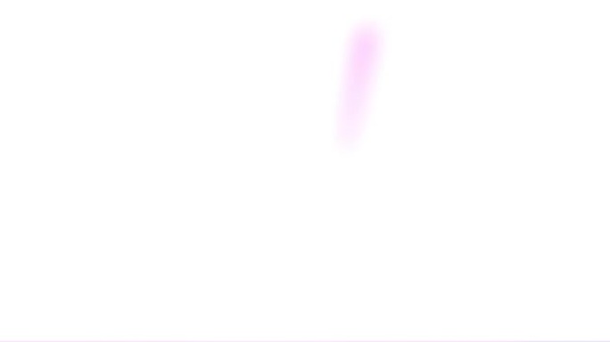 动画的白色和彩虹圆圈和十字架在白色的背景上旋转