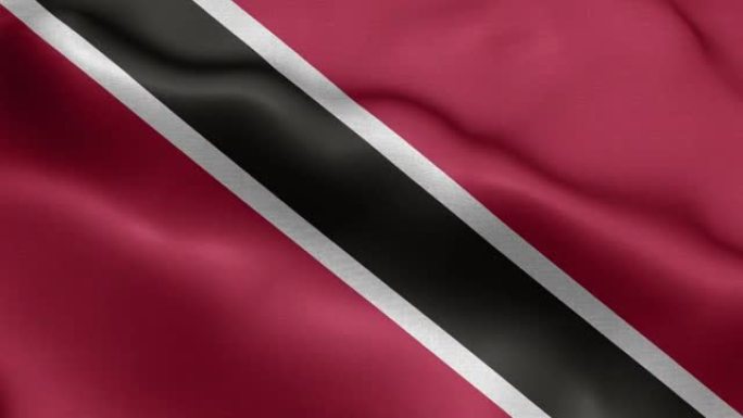 特立尼达和多巴哥的旗帜-特立尼达和多巴哥旗帜高细节-国旗特立尼达和多巴哥波浪图案可环元素-织物纹理和