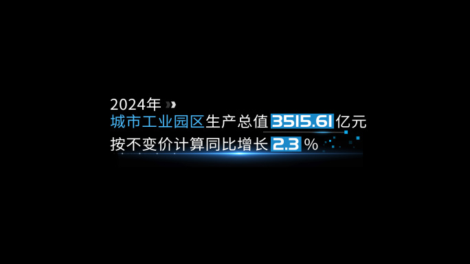 简洁科技数据字幕条