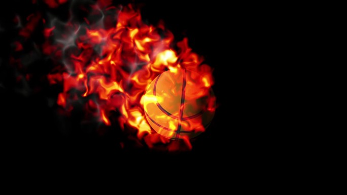 运动篮球火焰特效