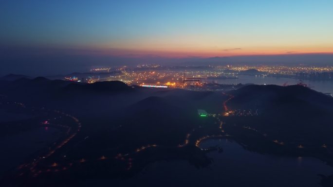 中国摄影之岛的晚霞