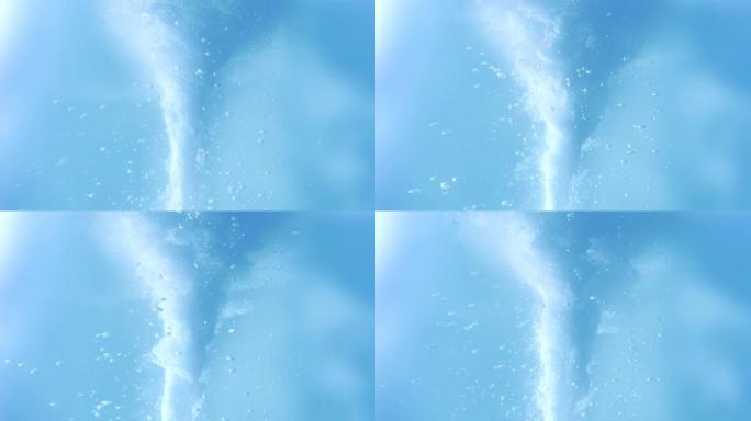 水下宏观高速实水泡漩涡漩涡循环工作室拍摄