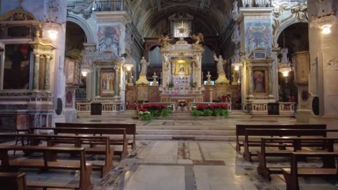 走进意大利罗马阿拉科利美妙的圣玛丽亚天主教大教堂
