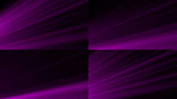 抽象光学耀斑条纹光视觉识别紫色光的无缝循环动画为您的视频演示背景。4k循环音乐会灯光模板、表演、演示