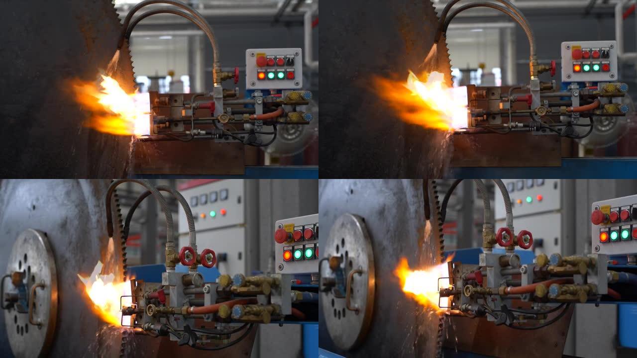 圆锯片厂自动煅烧淬火设备。