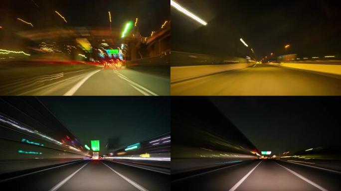 大阪延时行驶时的道路视图