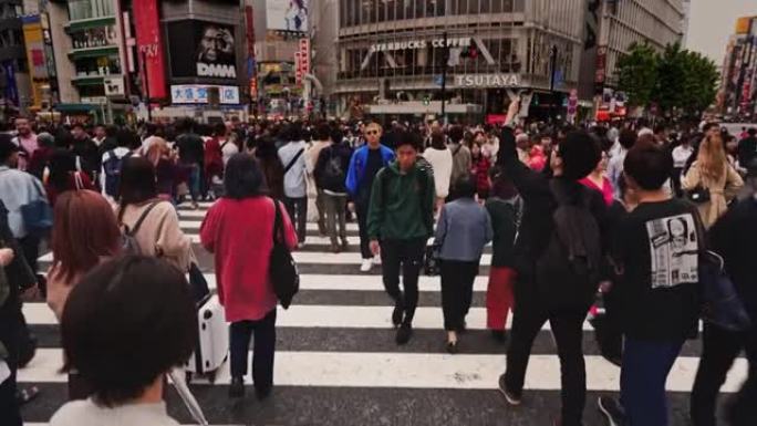 日本东京涩谷十字路口