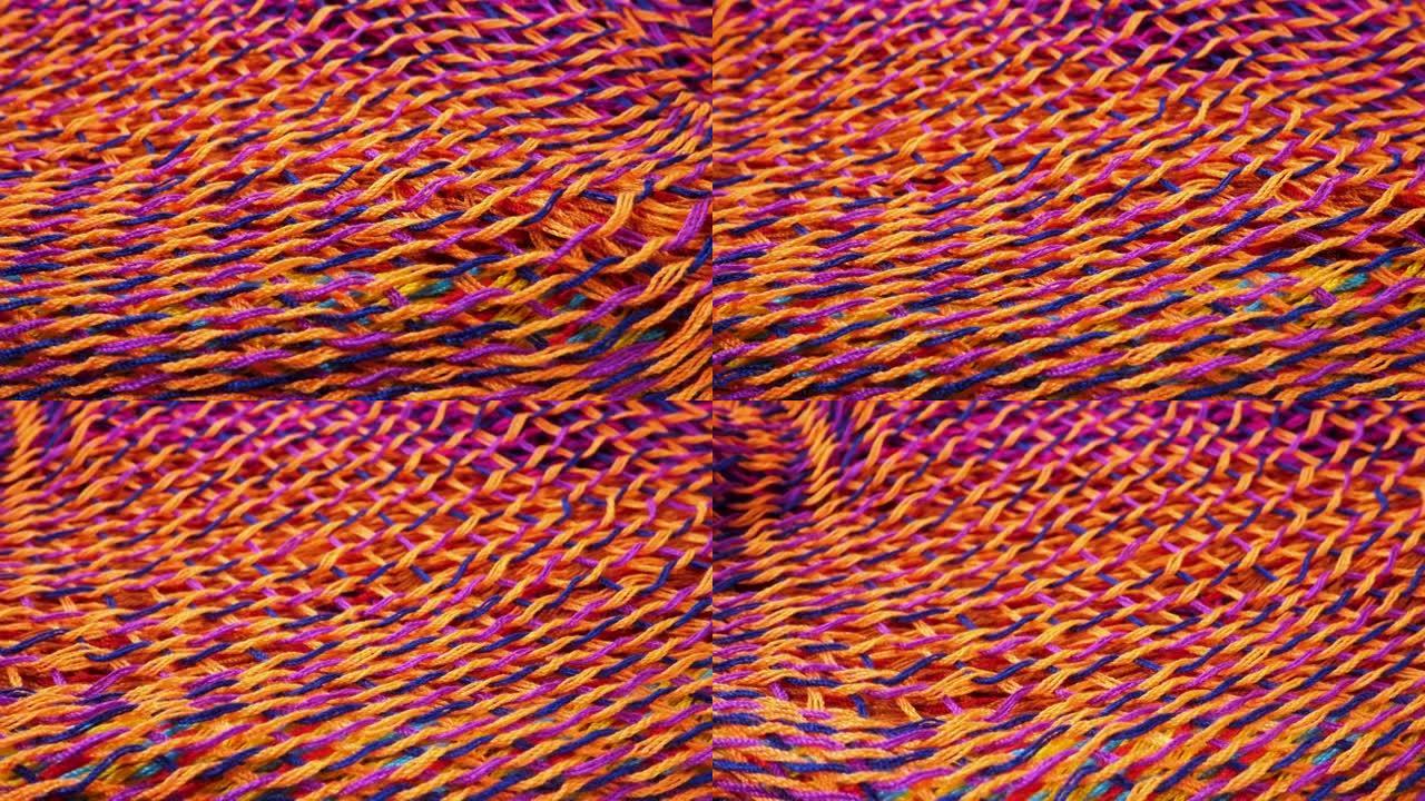 抽象背景的彩色针织面料