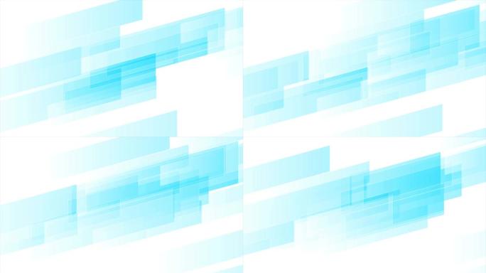 蓝白抽象技术几何运动背景