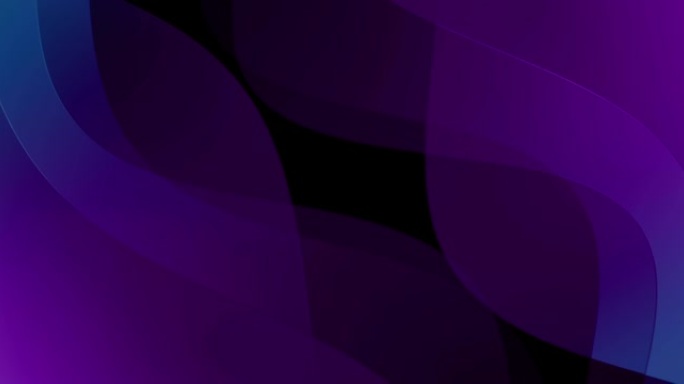黑色背景上带有复制空间的紫色挥舞层动画