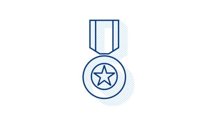 苏联英雄金星奖图标。白色背景上的插图。运动图形。