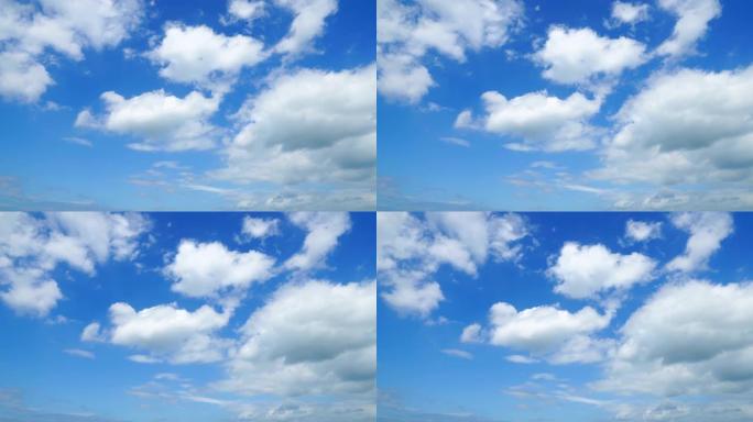 晴朗的天空有云蓝天白云
