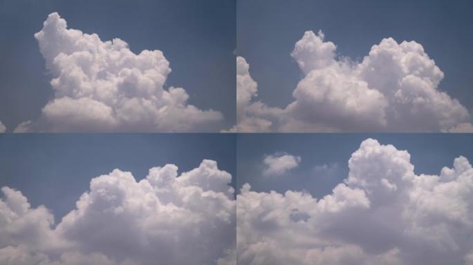 积云爆炸云朵延时蓝天白云天空云彩