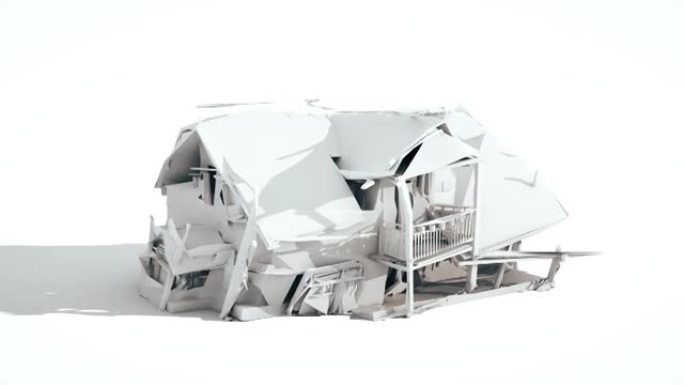 纸或折纸屋的抽象建筑