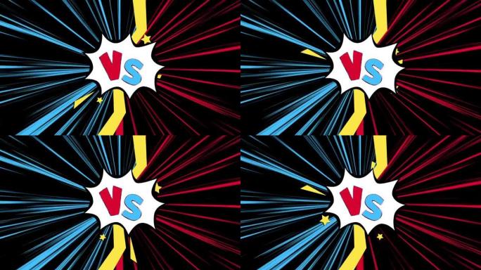 对比概念，大胆卡通风格