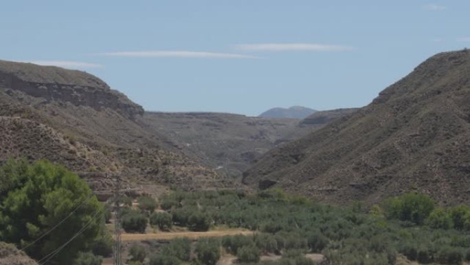 Mountains Gor River Valley，Gorafe，西班牙