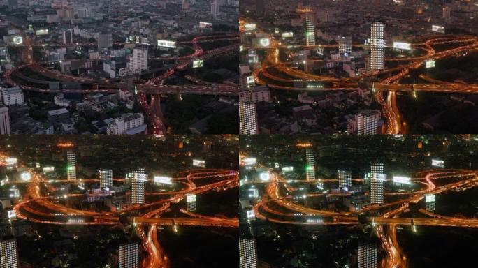 高速公路延时展示5g物联网和智慧城市概念