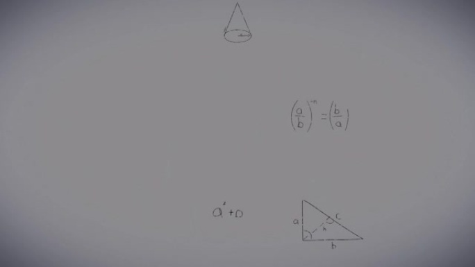 化学结构上的数学方程动画