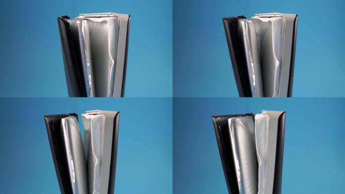 移动银行旋转时肿胀的细胞